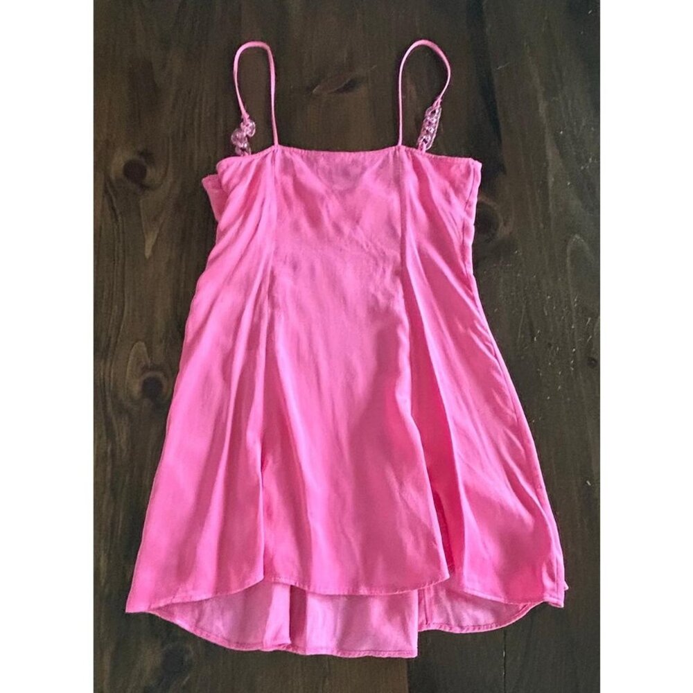 Zara Pretty Pink Satin Effect Corset Style
